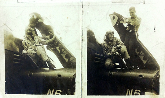 Bill Watkinson Plane Hit WWII