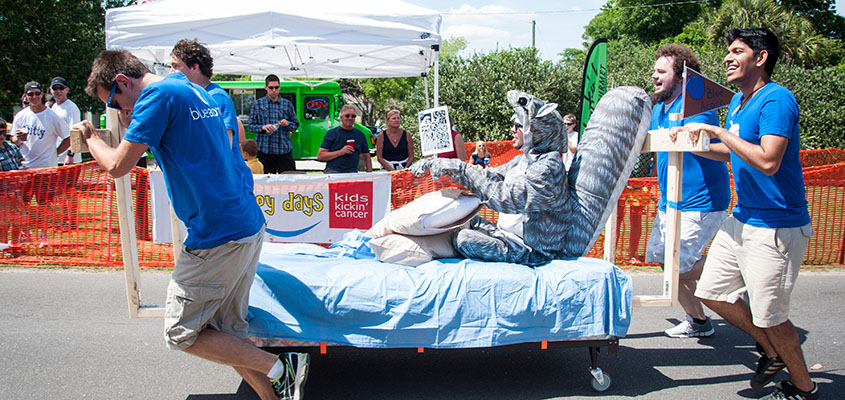 Squirrels are everywhere it seems...even fundraisers. &copy; 2014 Audra L. Gibson.