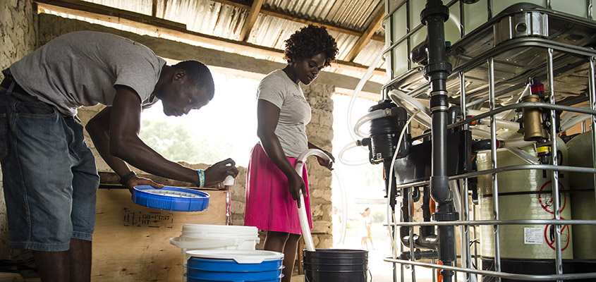 Water Mission Filtration System. Image courtesy of Water Mission. All Rights Reserved.