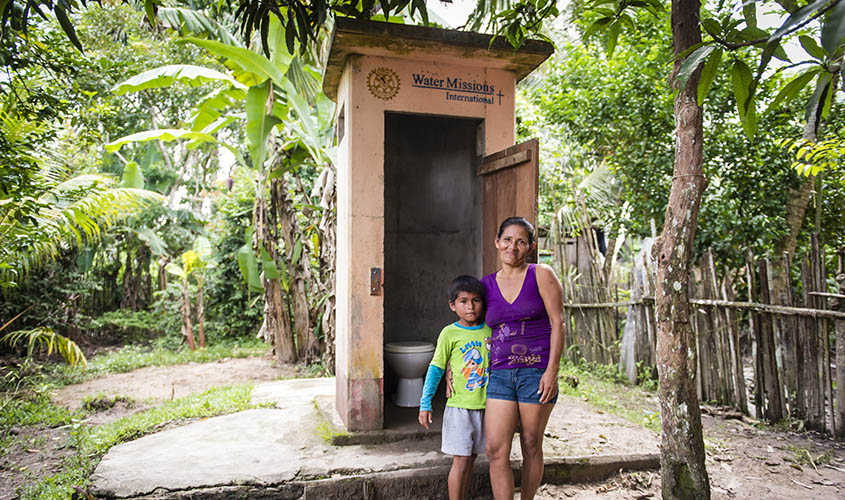 Water Mission Sanitation System in Peru. Image courtesy of Water Mission. All Rights Reserved.