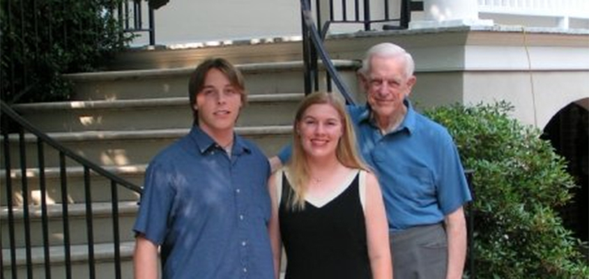 My brother, myself, and my grandfather, Jim, Gibson. &copy; Graeme Gibson. All Rights Reserved.
