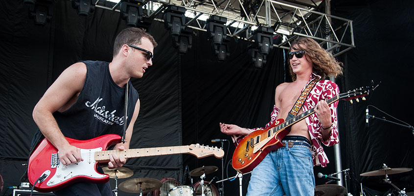 Dave Beddingfield and Taylor Nicholson of Atlas Road Crew &copy; 2014 Audra L. Gibson. All Rights Reserved.