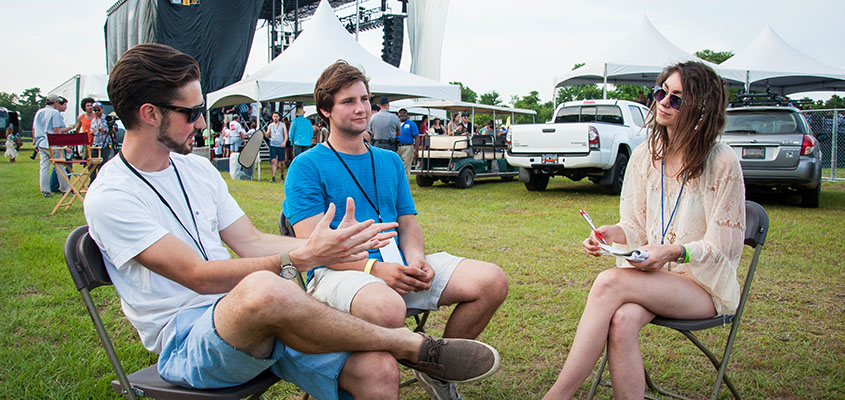 Backstage with Will Blackburn and Coleman Sawyer of SLO. &copy; 2014 Audra L. Gibson. All Rights Reserved.