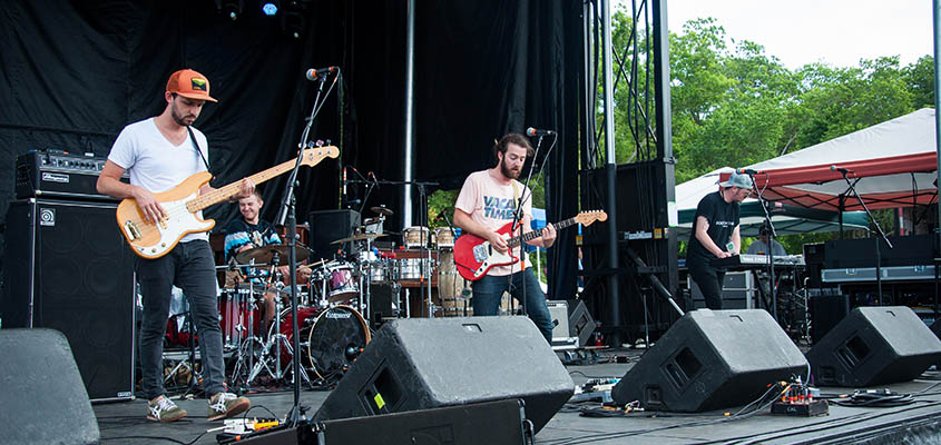 The Tarlatans on stage at the 2015 First Flush Festival. &copy; 2015 Audra L. Gibson. All Rights Reserved.