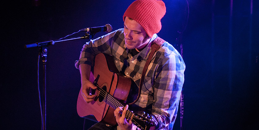 Josh Garrels bringing the tunes for the folks in Chucktown. &copy; 2014 Audra L. Gibson. All Rights Reserved.