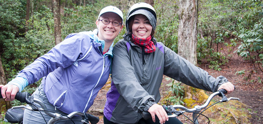 Biking the Virginia Creeper Trail. &copy; 2016 Audra L. Gibson. All Rights Reserved.