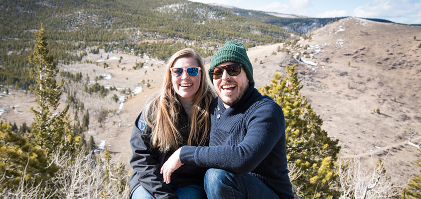 Audra and Phillip Gibson in Estes Park.